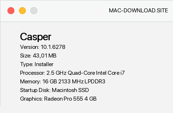 casper tool for mac